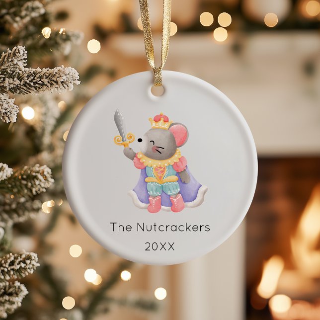 Décoration En Céramique Nutcracker Souris King Photo de Noël (Créateur téléchargé)