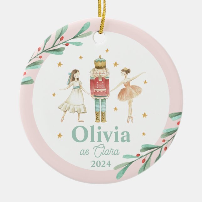 Décoration En Céramique Nutcracker Winter Ballet Noël (Devant)