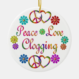 DÉCORATION EN CÉRAMIQUE OBSTRUER D'AMOUR DE PAIX