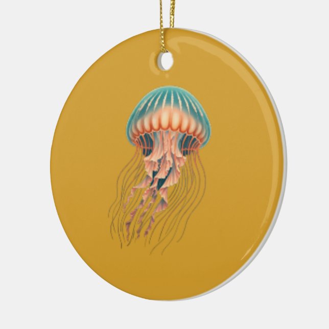 Décoration En Céramique Océan Magie Jellyfish Ornament (Gauche)