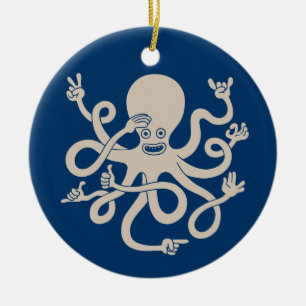 Décoration En Céramique Octopus