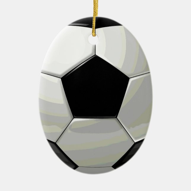 Décoration En Céramique Oeuvre de soccer unique (Devant)