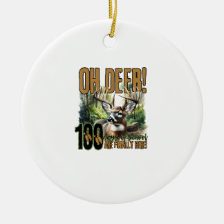Décoration En Céramique Oh Cerf 100 Jours D'école Célébration de la chasse