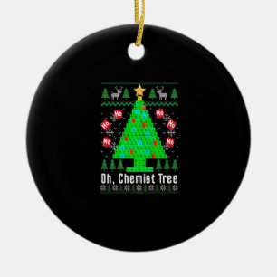 Décoration En Céramique Oh Chemist Tree Merry Chemistree Chimie Laid Ch