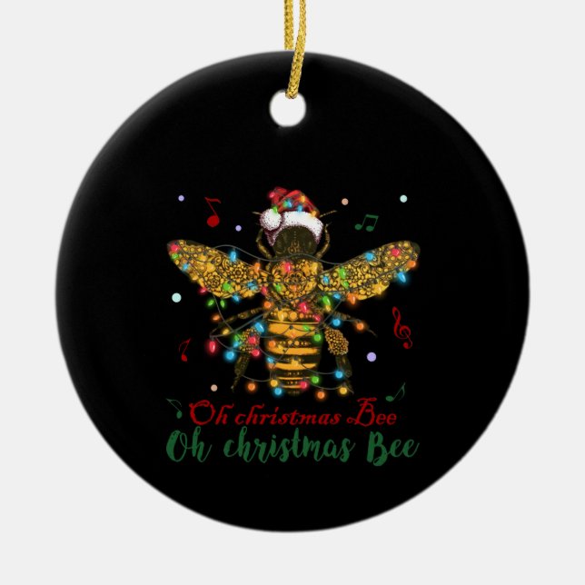 Décoration En Céramique Oh Christmas Bee | Oh Christmas Bee (Devant)