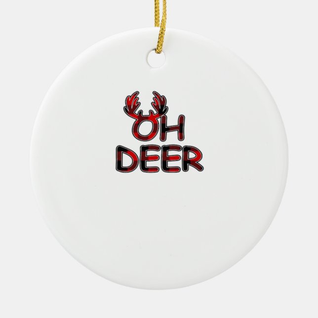 Décoration En Céramique Oh Deer Clean Layout (Devant)