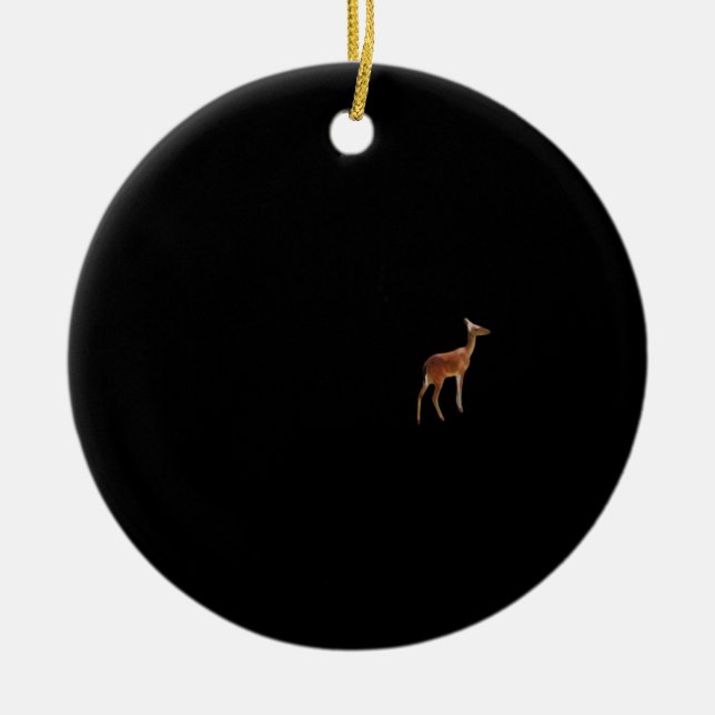 Décoration En Céramique Oh Deer Minimal Design Ornament (Devant)