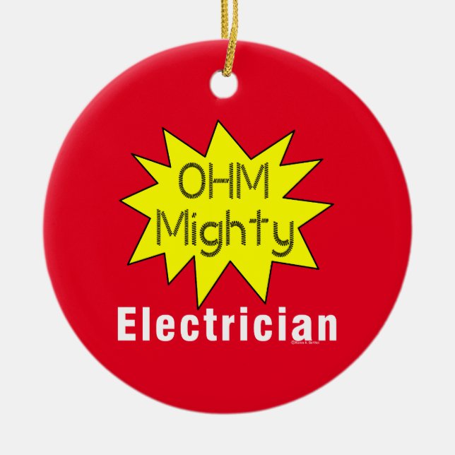 Décoration En Céramique Ohm Mighty Electrician (Devant)