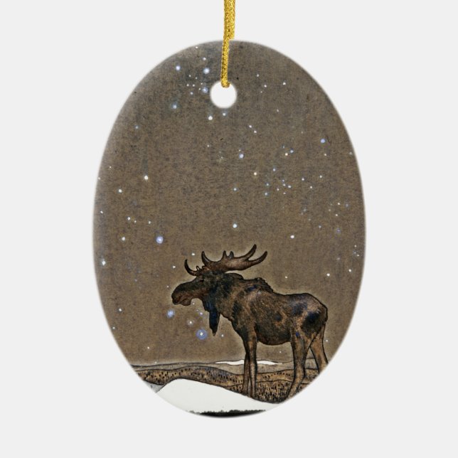 Décoration En Céramique Oie dans la neige (Devant)