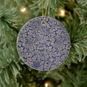 Décoration En Céramique Oiseau et anémone par William Morris Motif Vintage