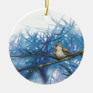 Décoration En Céramique oiseau guerrier