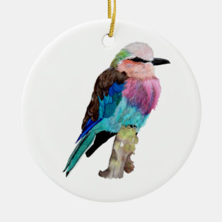 Décoration En Céramique Oiseau lilas de rouleau de Breasted