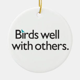 Décoration En Céramique Oiseaux bien avec d'autres