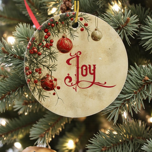 Décoration En Céramique Old Victorian Rustic Family Personalized (Créateur téléchargé)