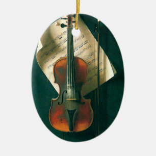 Décoration En Céramique Old Violon Still Life par William Michael Harnett