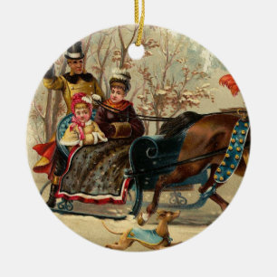 Décoration En Céramique Older and Younger Sisters Ride - Mary Evans