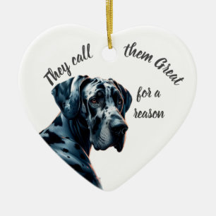 Décoration En Céramique On les appelle Great pour une raison, Dane Dog Pet