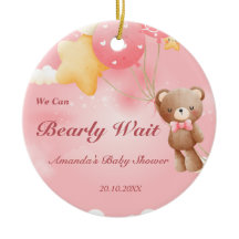 On Peut Attendre ! Baby shower Teddy Bear