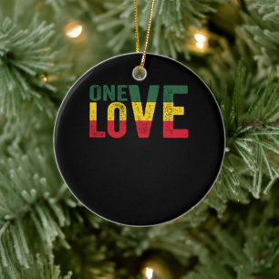Décoration En Céramique One Love Jamaican Rasta