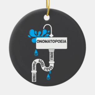 Décoration En Céramique Onomatopoeia écriture ou poésie créative
