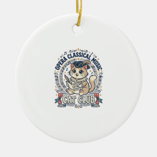 Décoration En Céramique Opéra Musique Classique Chat Chat Mignon T-Shirt D