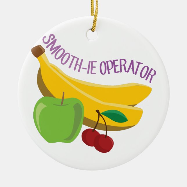 Décoration En Céramique Opérateur de Smoothie (Devant)