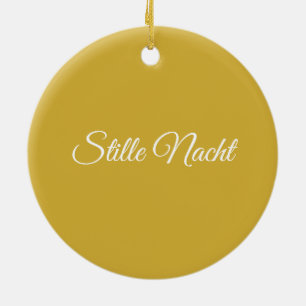 Décoration En Céramique Or Stille Nacht
