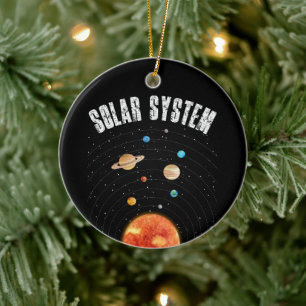 Décoration En Céramique Orbites vintages des planètes Amateur d'astronomie
