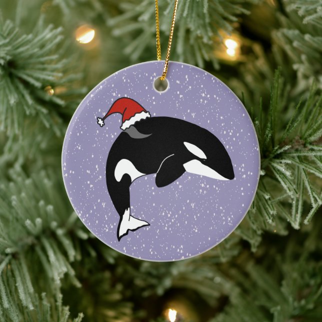 Décoration En Céramique Orca Killer Whale (Arbre)
