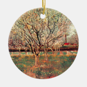 Décoration En Céramique Orchard en Fleur, Plum Trees par Vincent van Gogh