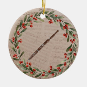 Décoration En Céramique Orchestre d'Ornement de Noël du Bouvon Cadeau de m