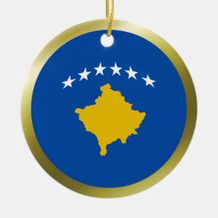 Décoration En Céramique Organisation du drapeau du Kosovo