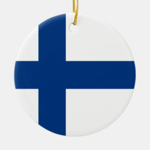 Décoration En Céramique Organisation du drapeau finlandais