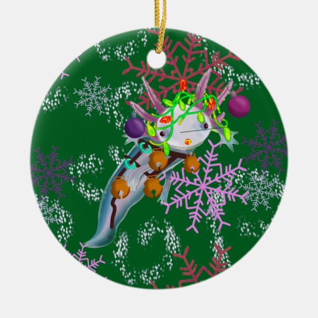 Décoration En Céramique Ornament with axolotl (Devant)