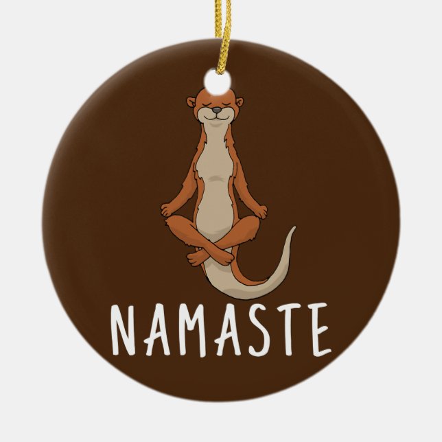 Décoration En Céramique Otter Yoga (Devant)