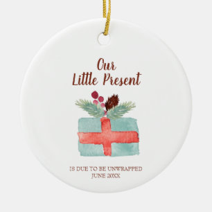 Décoration En Céramique Our Little Present Ornament