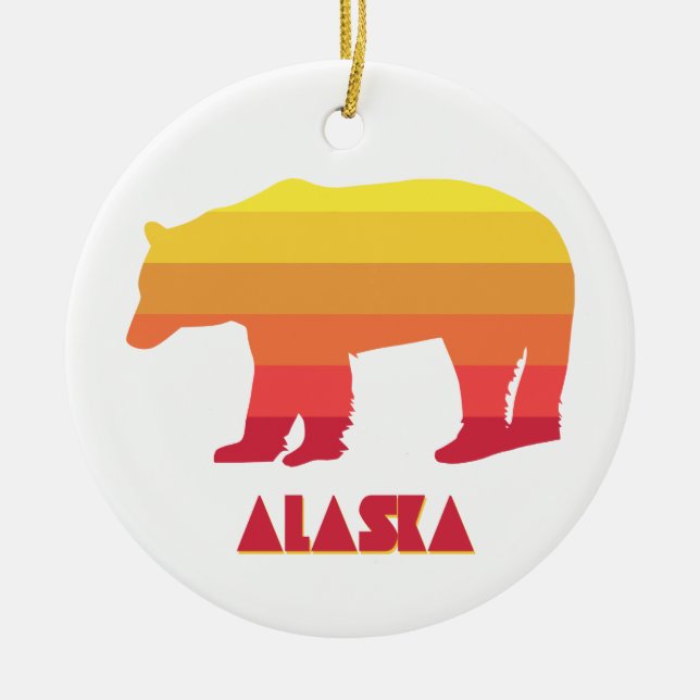 Décoration En Céramique Ours de l'Alaska (Devant)