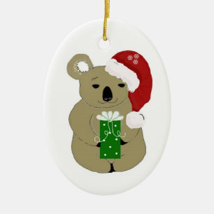 Décoration En Céramique Ours de Noël Koala