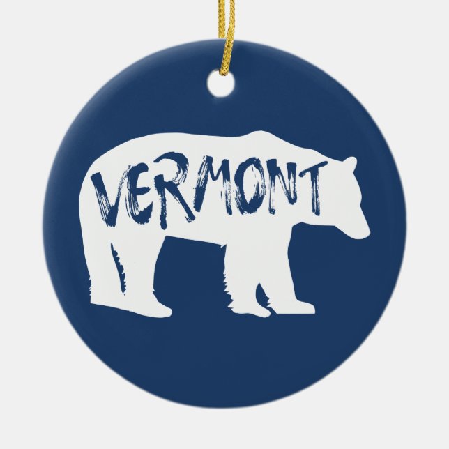 Décoration En Céramique Ours du Vermont (Devant)