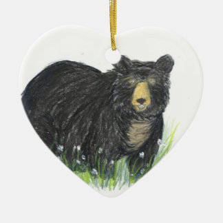 Décoration En Céramique ours noir