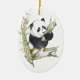 Décoration En Céramique Ours panda