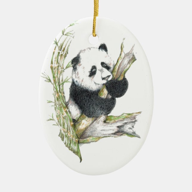 Décoration En Céramique Ours panda (Devant)