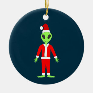 Décoration En Céramique OVNI Ho Père Noël alien Personnalisé
