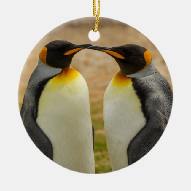 Décoration En Céramique Pair of King Penguins (Devant)