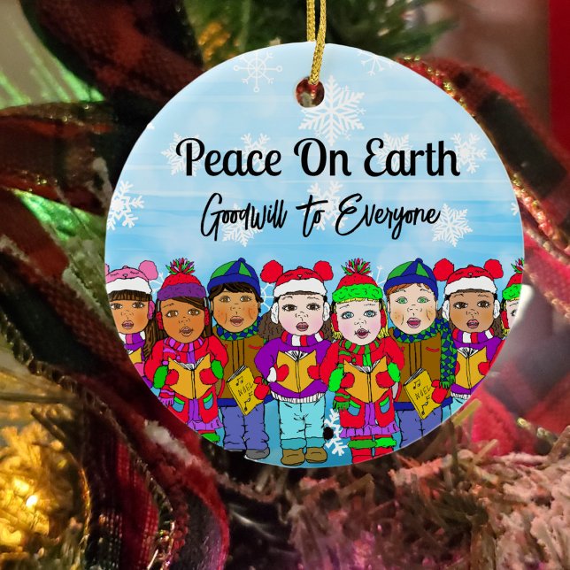 Décoration En Céramique Paix sur Terre | Noël (Créateur téléchargé)