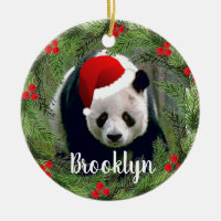 Panda de Noël