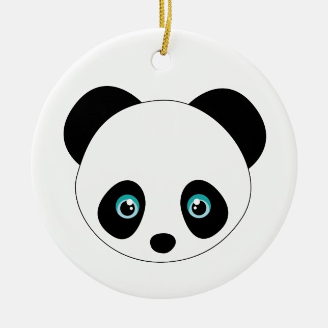 Décoration En Céramique Panda Head (Devant)