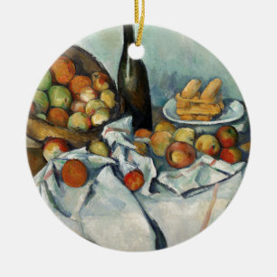 Décoration En Céramique Panier de pommes Still Life Cezanne Peinture Art