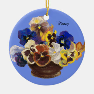 Décoration En Céramique Pansy Bouquet