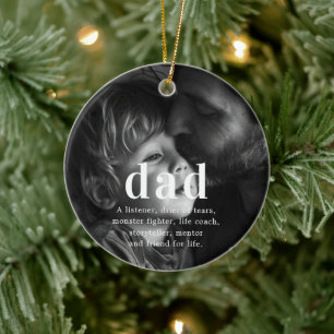 Décoration En Céramique Papa   Sentiments photo Keepsaké Noël